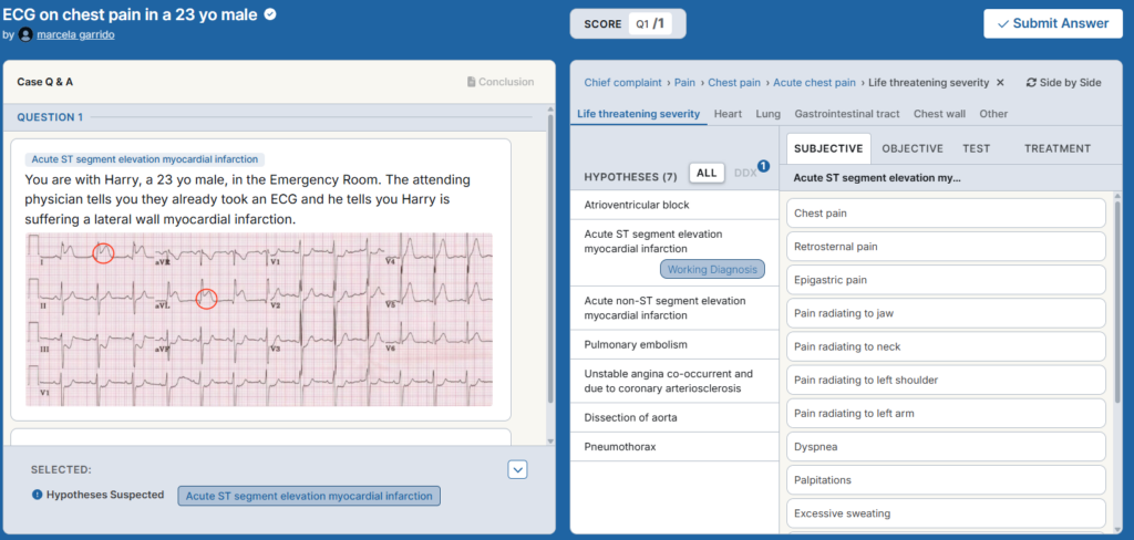 create medical reasoning with cases
